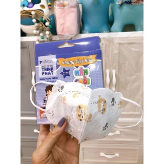 Khẩu trang gấu Umino trẻ em kháng khuẩn chính hãng size cho bé 3-12 tuổi