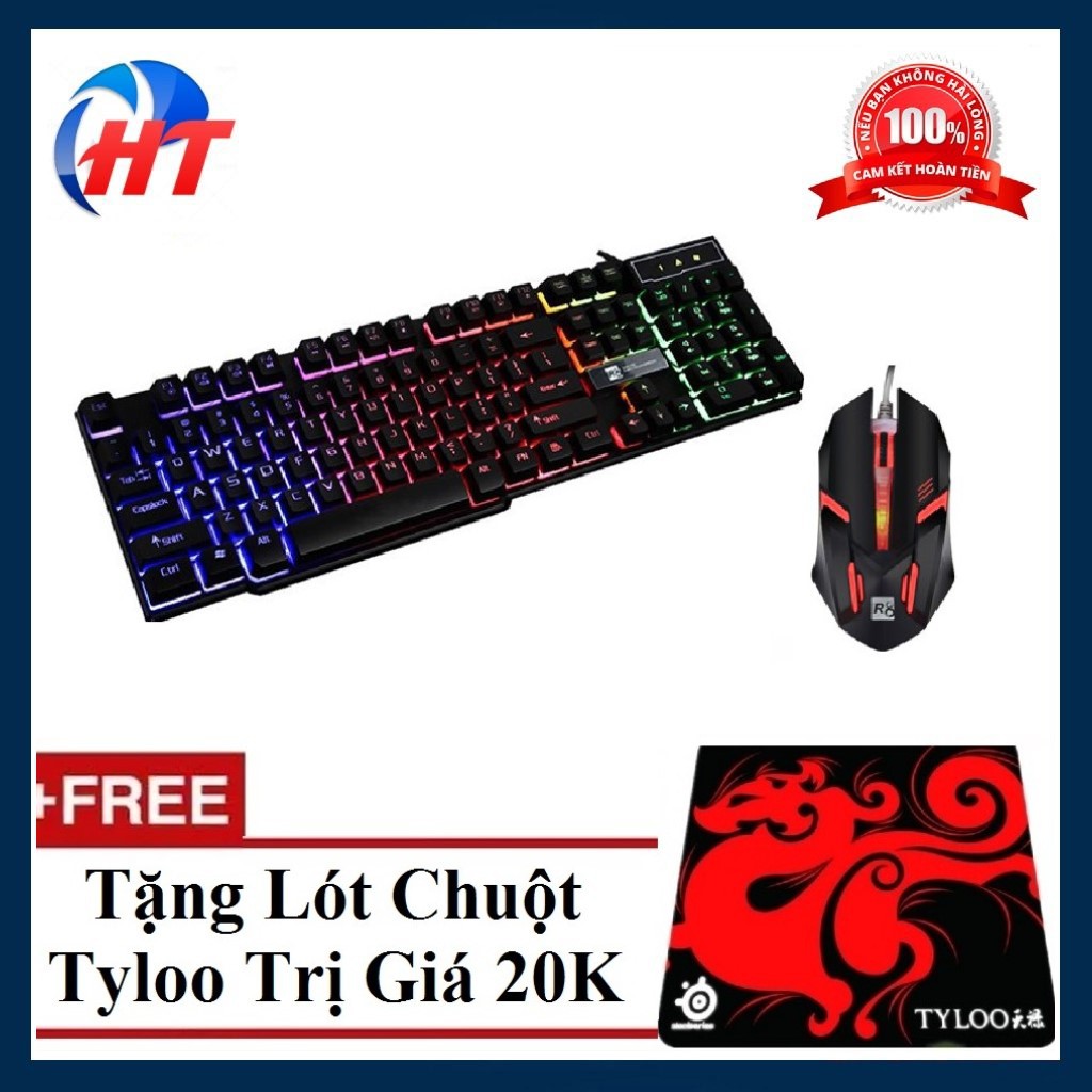 Combo 1 bộ bàn phím chuột 1822/1602 Lót tyloo