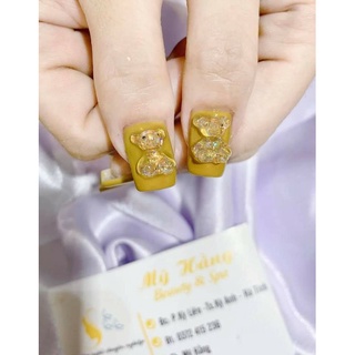 Charm gấu gắn móng trang trí(set 9c)
