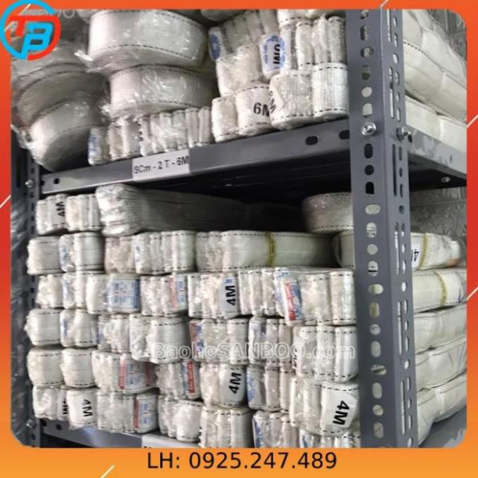 Dây cáp vải cẩu hàng 2 tấn x 8 mét - rộng 5cm - Hệ số an toàn 5:1