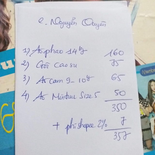 Combo gửi chị Quyên