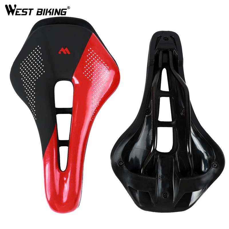 Yên xe đạp leo núi WEST BIKING bằng pu thoáng khí mềm mại tiện dụng