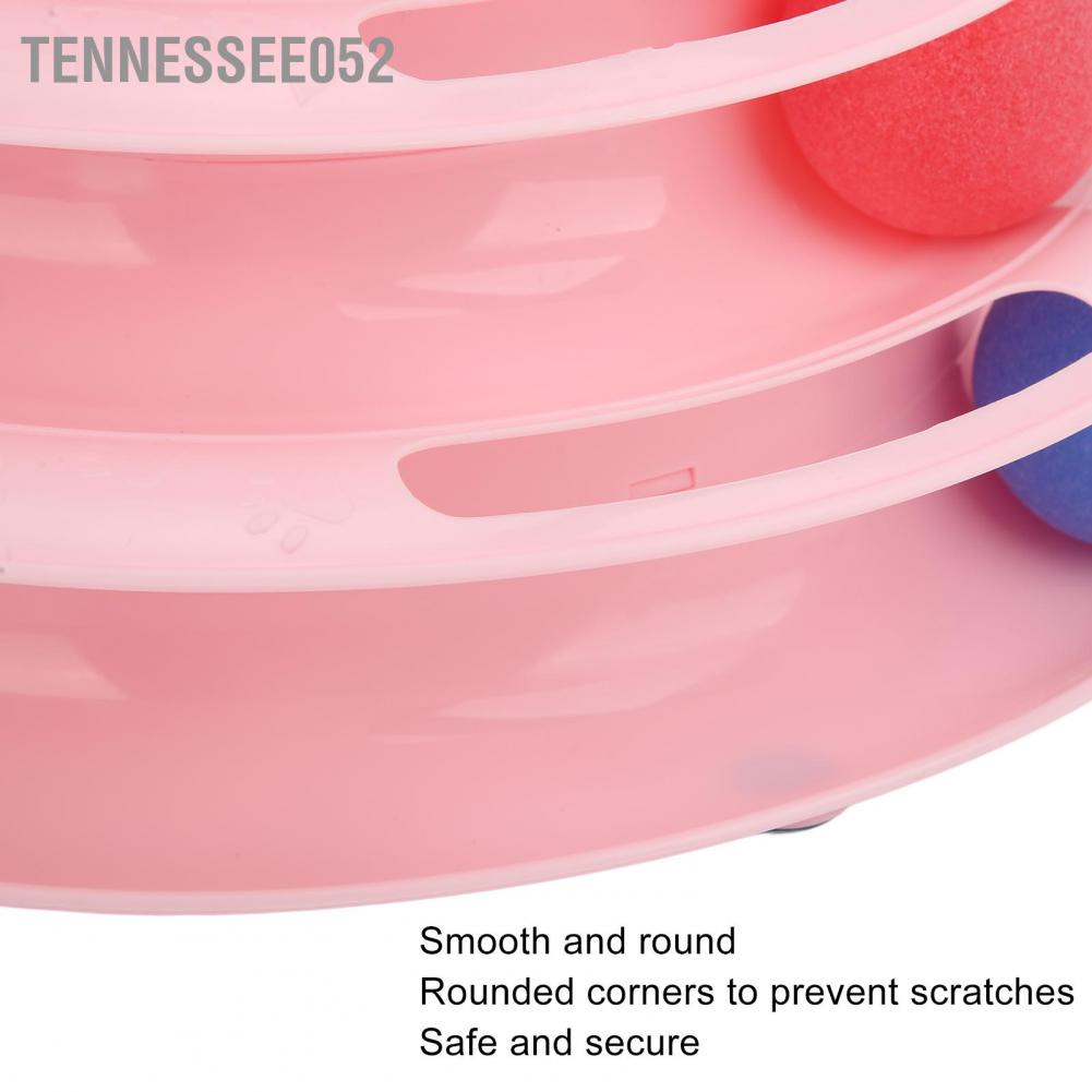 Hàng Sẵn Đồ chơi cho Mèo - tháp banh/bóng 3 tầng Đồ chơi Tháp bóng cho mèo 3 tầng Mèo săn đuổi và tập thể dục【Tennessee052】