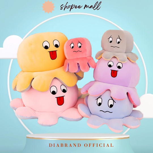 Gấu Bông Bạch Tuộc Cảm Xúc Lông Mịn Cao Cấp Size Khổng Lồ - Diabrand