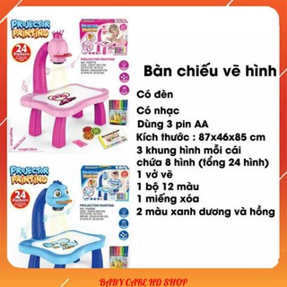 Bàn chiếu vẽ tranh cho bé chiếu đèn có nhạc 🧡[FREESHIP]🧡 Bàn vẽ 3D đồ chơi thông minh