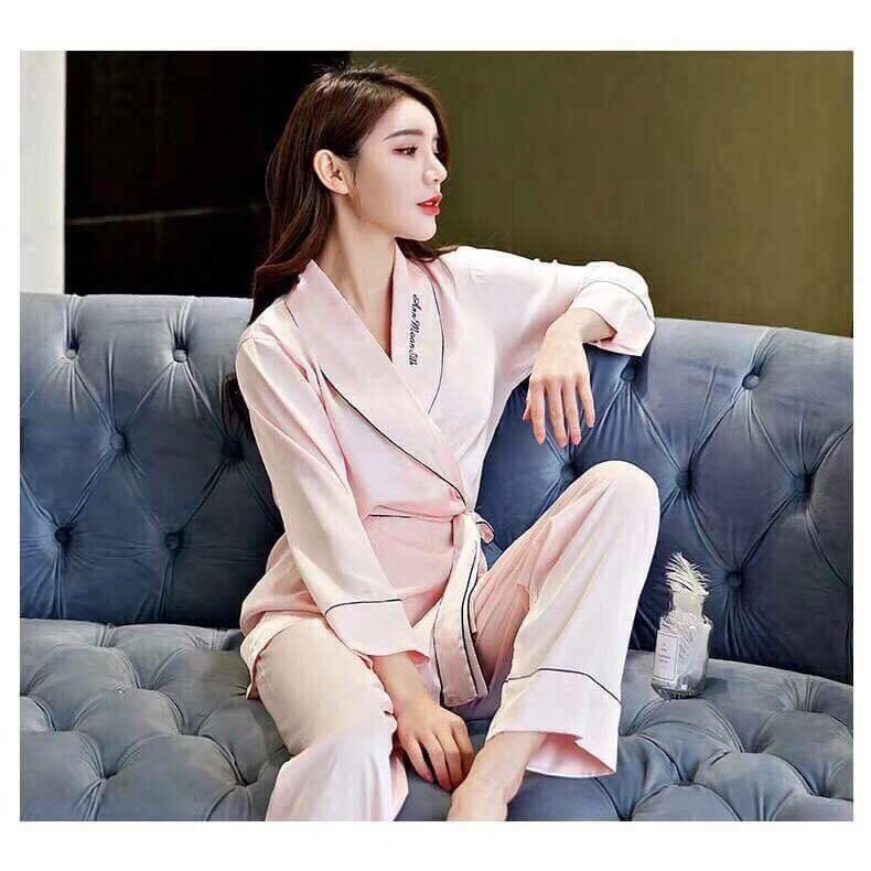 BỘ LỤA PIZAMA DÀY TAY