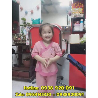 Đồ lam đi chùa cho bé gái 6-40kg màu hồng (TIM Phối)