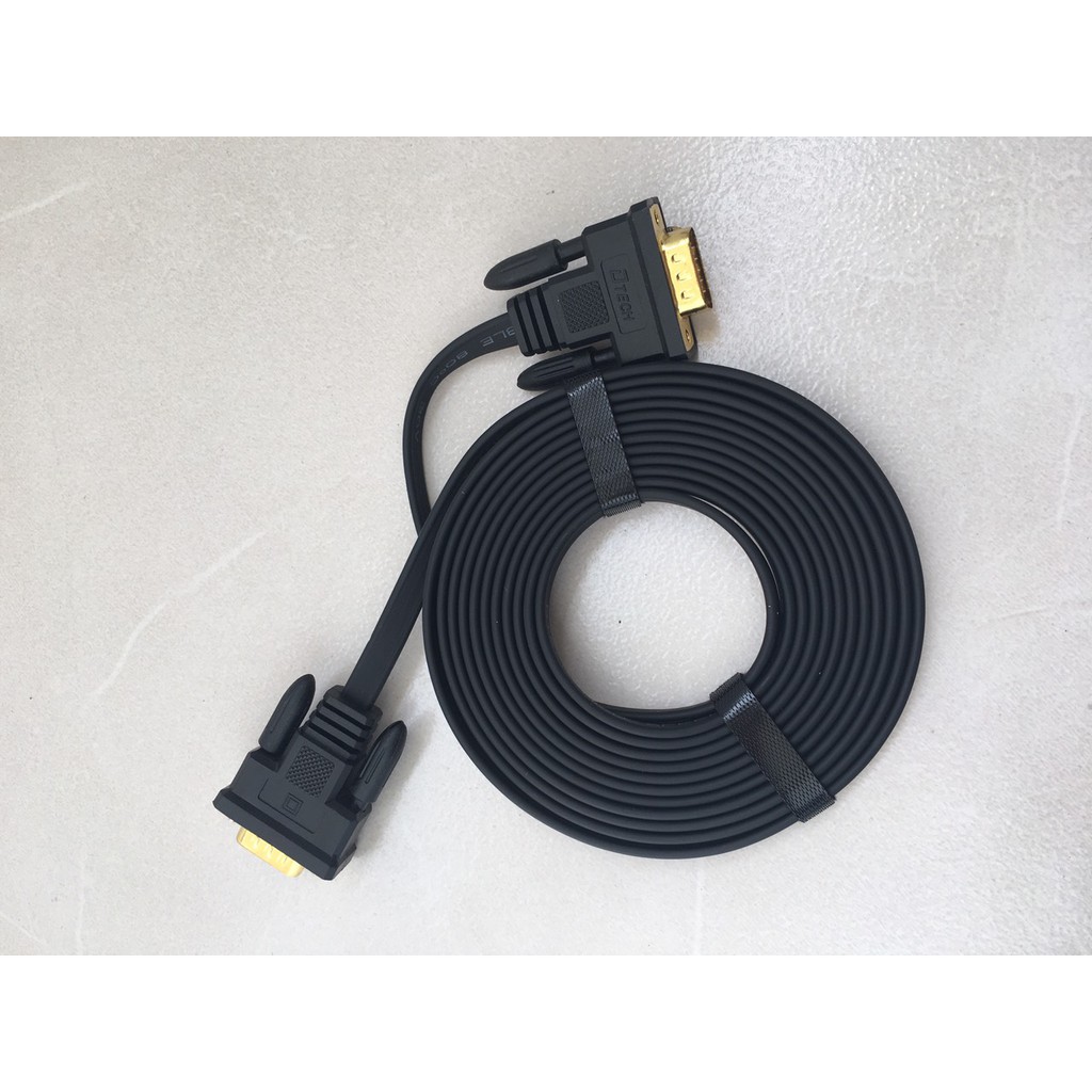 Cáp VGA 3m DTech 69F30 (3+6) FullHD sắc nét - Hàng chính hãng