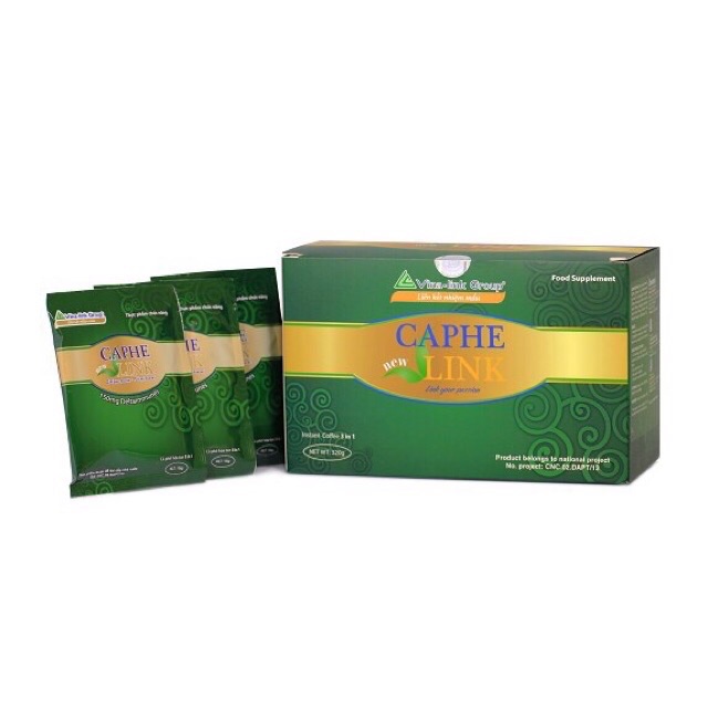 Caphe link caphe cho sức khỏe , caphe link vianlink , caphe vinalink ( 20 gói/ hộp)