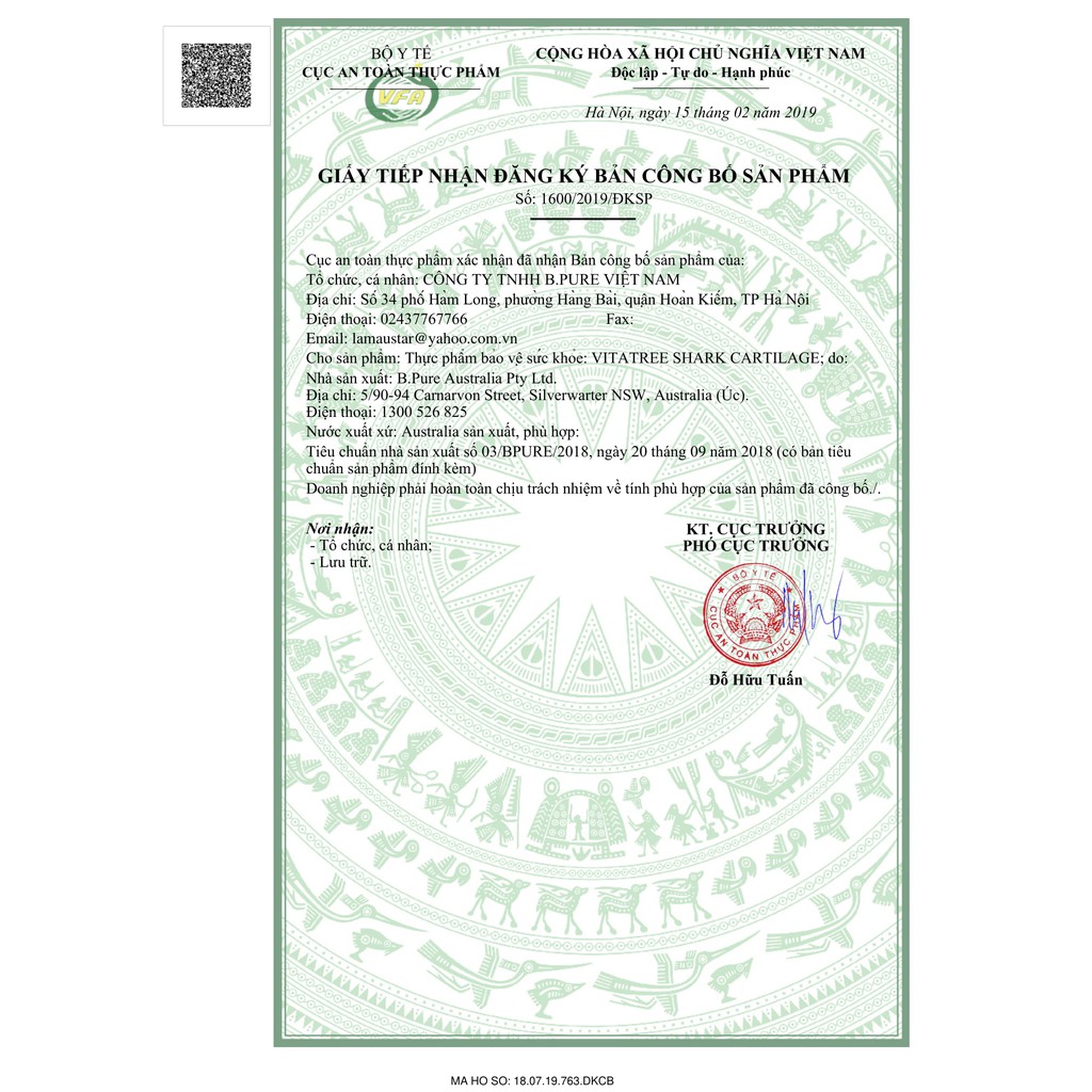 Viên Uống Bỏ Xương Khớp Vitatree Glucosamine plus shark cartilage 1500mg/100 Viên HÀNG ÚC CHÍNH HÃNG