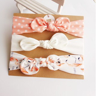 Set 3 Băng Đô Tai Thỏ Dễ Thương Cho Bé Gái