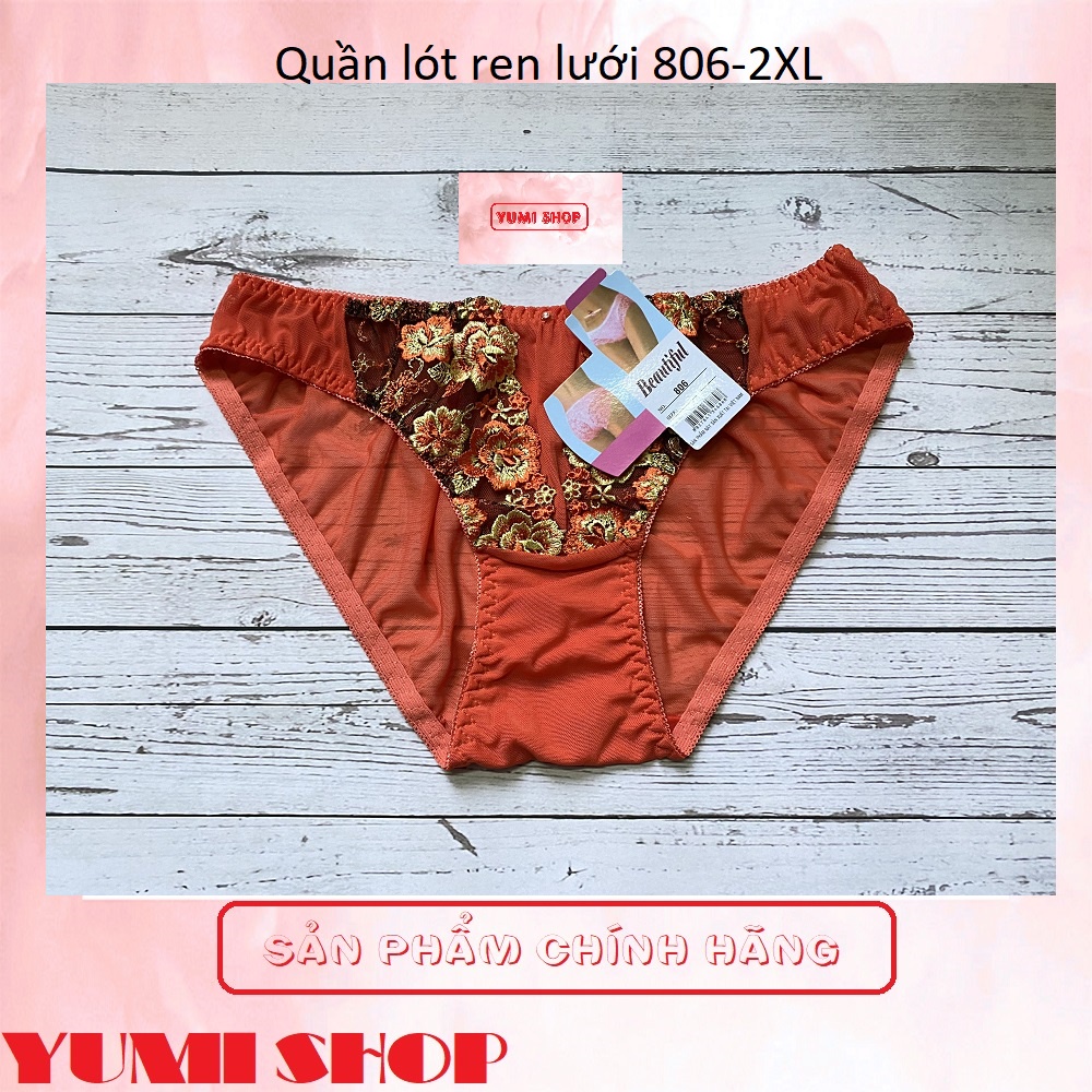 /CÓ SẴN/ Quần lót nữ Beautiful 806 size 2XL quần lót ren lưới MÀU NGẪU NHIÊN.