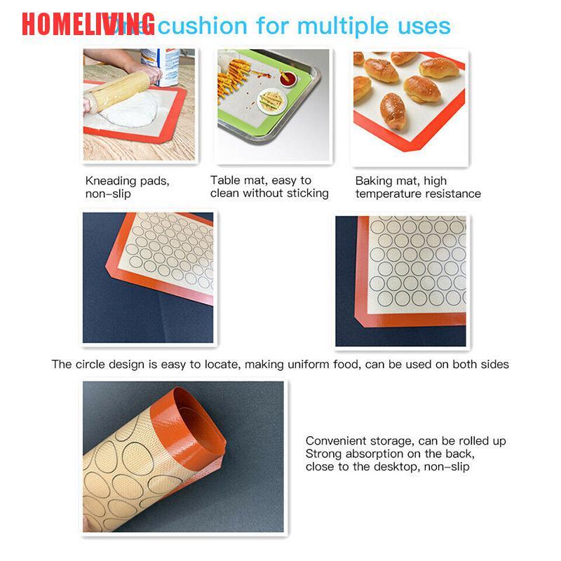 Thảm Silicone Nướng Bánh Macaron Chống Dính Tiện Dụng Cho Nhà Bếp