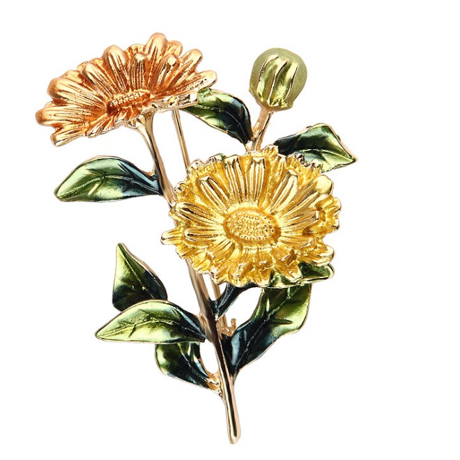 Cài áo vintage hoa cúc GC137