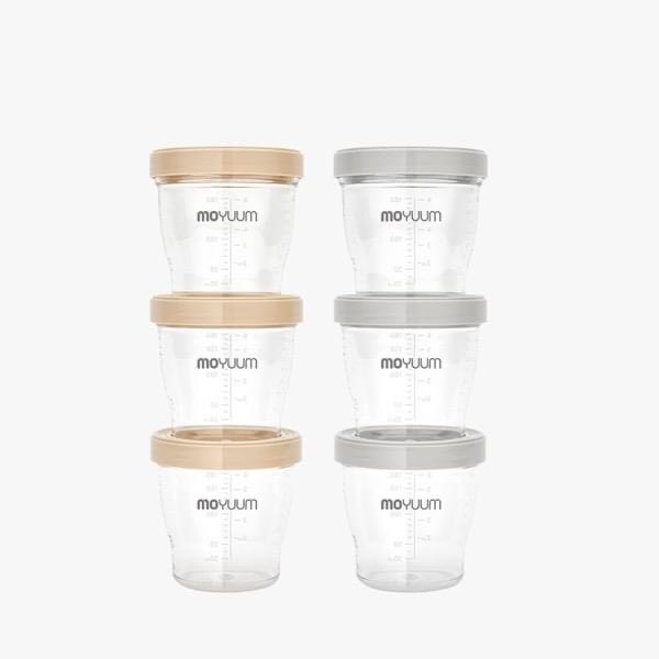 Cốc ăn dặm, trữ sữa Moyuum Hàn Quốc - Set 3 cốc