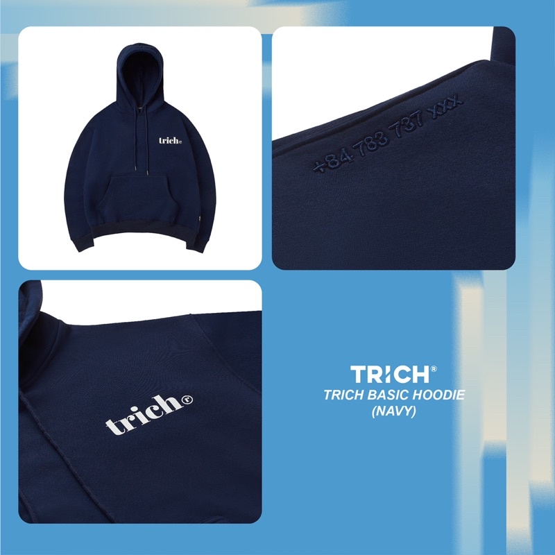 [CHĨNH HÃNG TRICH] TRICH BASIC HOODIE (Áo nỉ hoodie)