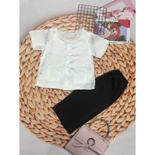 bộ bà ba lụa satin cho bé