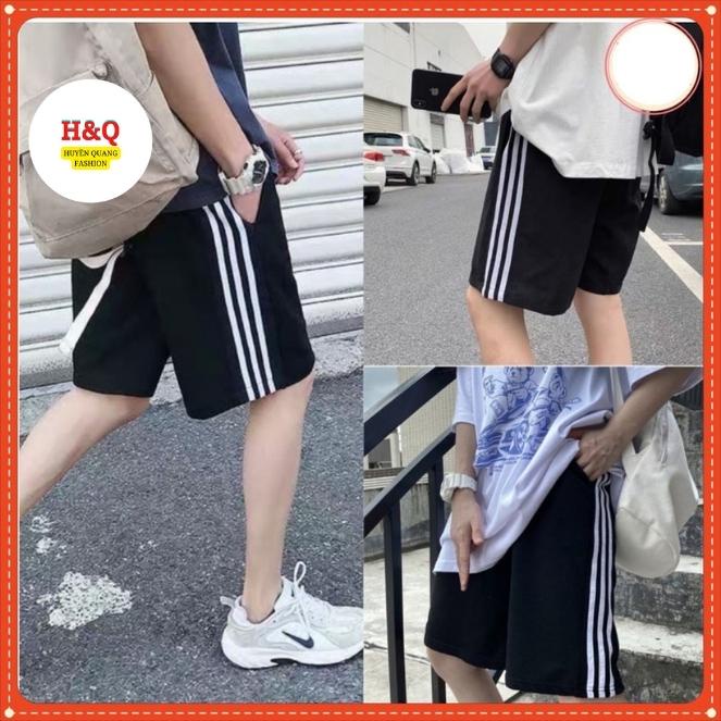 Quần short đùi ba sọc unisex nữ siêu rẻ Ulzzang _ Huyền Quang