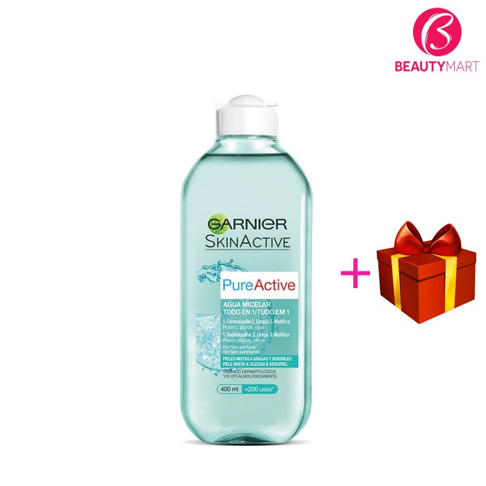 [Freeship + tặng quà] ❤️ Nước tẩy trang Garnier xanh Pure Active Micellar Cleansing Water cho da dầu mụn chính hãng Pháp