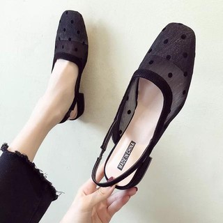Sandal sục lưới chấm bi hàng đẹp