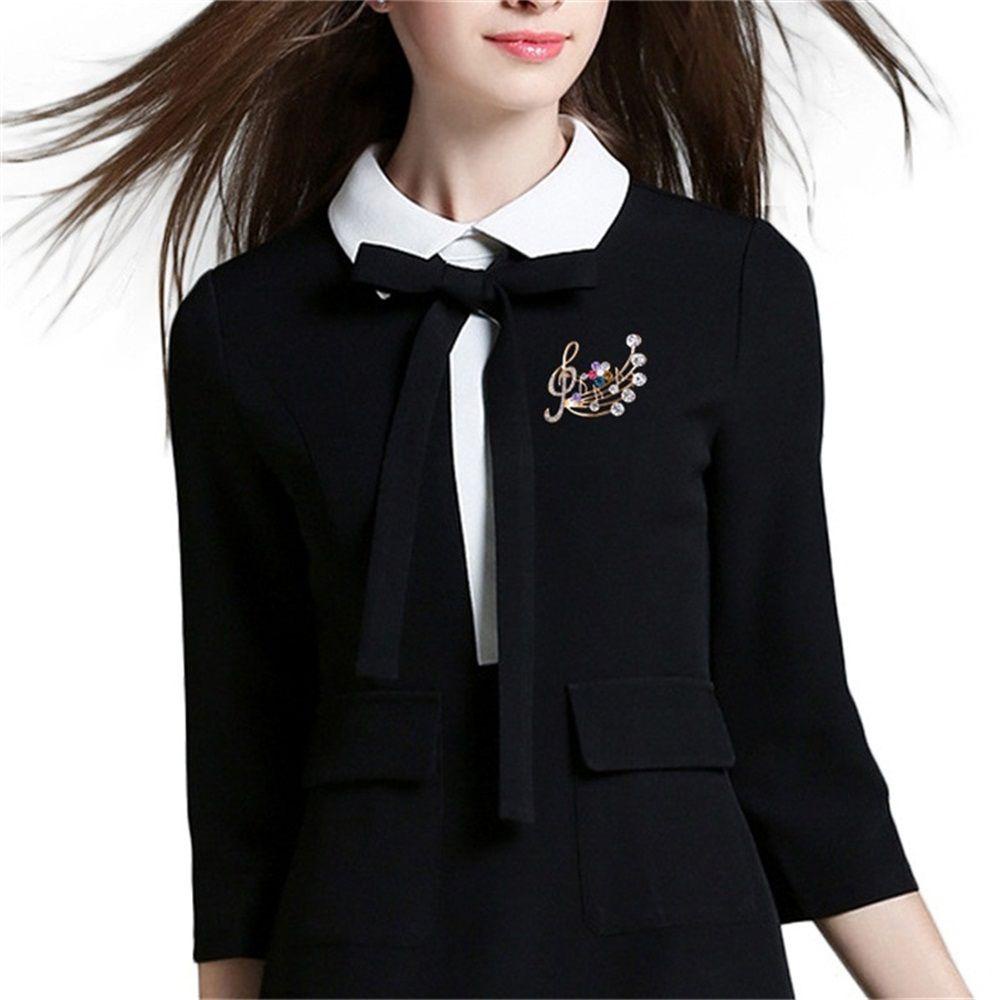 Trâm Cài Áo Hình Nốt Nhạc Và Hoa Nở|Ghim Cài Áo Hình Nốt Nhạc