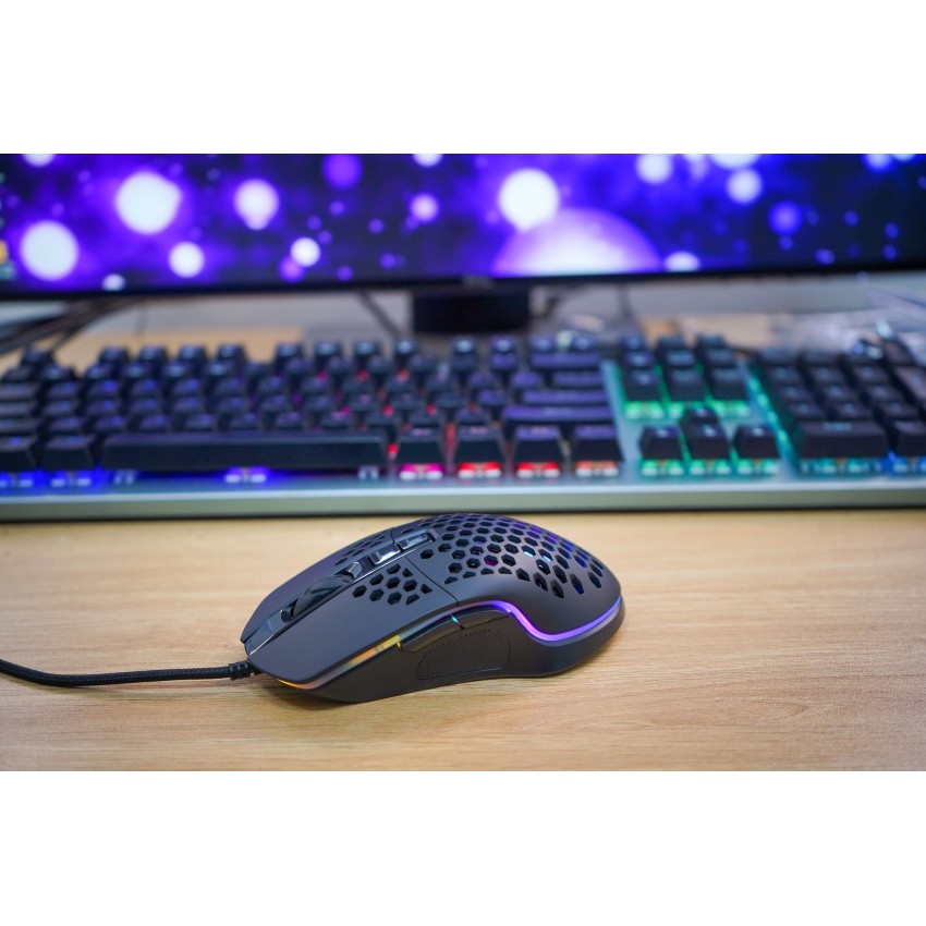 Chuột Gaming E-Dra EM616 RGB LED - HM-001 chuột lỗ bảo hành 24 tháng