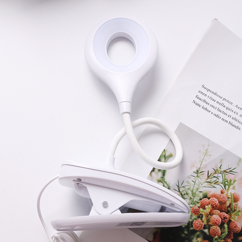 Đèn LED để bàn cảm ứng linh hoạt có kẹp tiện dụng