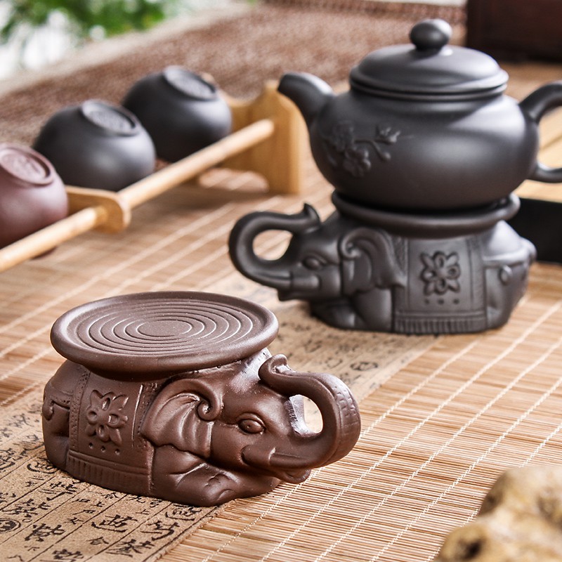 Đế lót ấm trà hình voi độc đáo
