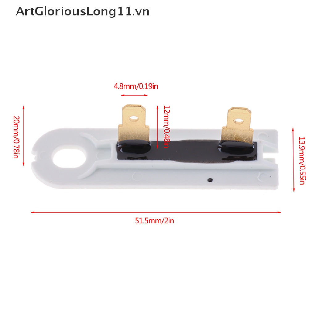 Cầu Chì Nhiệt Máy Sấy ArtGloriousLong 1Pc 3392519 Dụng Cụ Hỗ Trợ Tháo Gỡ Dây Thừng Cho Whirlpool Kenmore WP3392519 3388651 694511 Wp3392519Phụ Kiện Vật Dụng Gia Đình VP 80005.