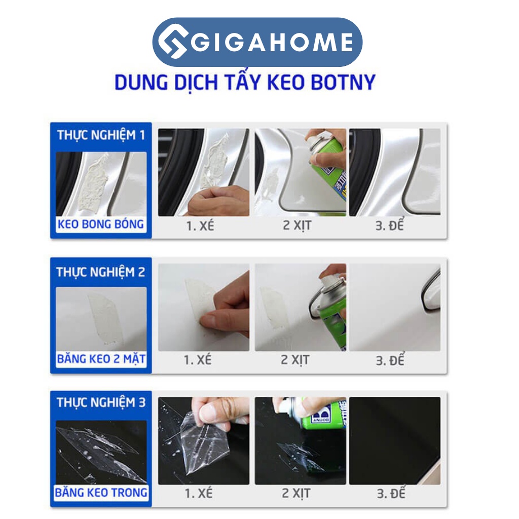Chai Xịt Tẩy Keo Băng Dính Đa Năng GIGAHOME 450ml 8330