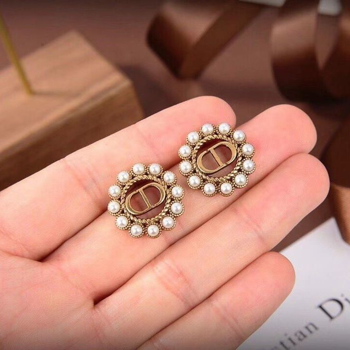 Bông tai nữ CD thương hiệu vintage sang trọng TB359