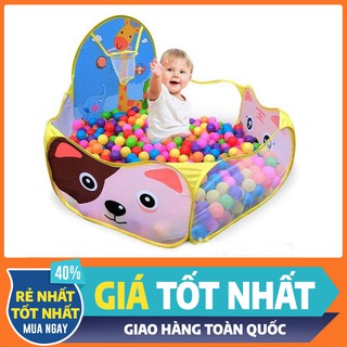 LỀU BÓNG RỔ CHO BÉ YÊU - TẶNG KÈM 100 BÓNG