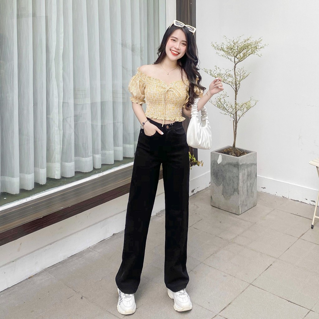 QUẦN JEANS SUÔNG BASIC ZAREEN JEA117 ĐEN | BigBuy360 - bigbuy360.vn