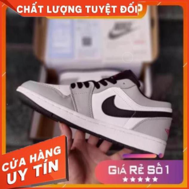 [FREESHIP- BẢO HÀNH 12 THÁNG] GIÀY THỂ THAO NAM NỮ JD XÁM CHỈ ĐỎ THẤP CỔ HOT TREND FULL BOX BILL