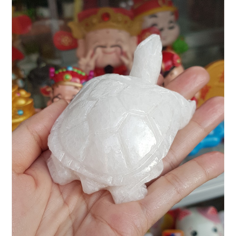 Cụ Rùa bằng đá tự nhiên size 8cm