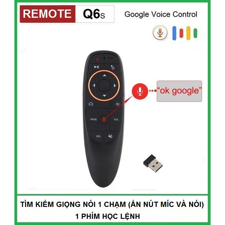 Chuột Bay Q6 Pro (G10, V2 pro) | cho tx5, tx3 mini, x96 mini, mibox, mecool, tivi sony Android tv