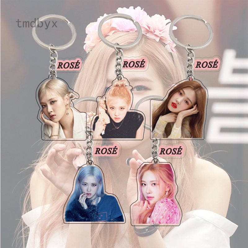 Móc khóa acrylic mặt hình thành viên nhóm nhạc Hàn Quốc Blackpink