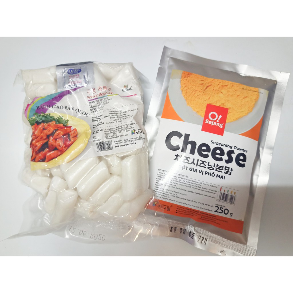 Combo 500g bánh ống kèm  250g bột phô mai Cheese cao cấp