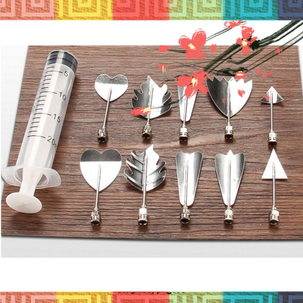 Bộ dụng cụ làm thạch rau câu 3D 10 món