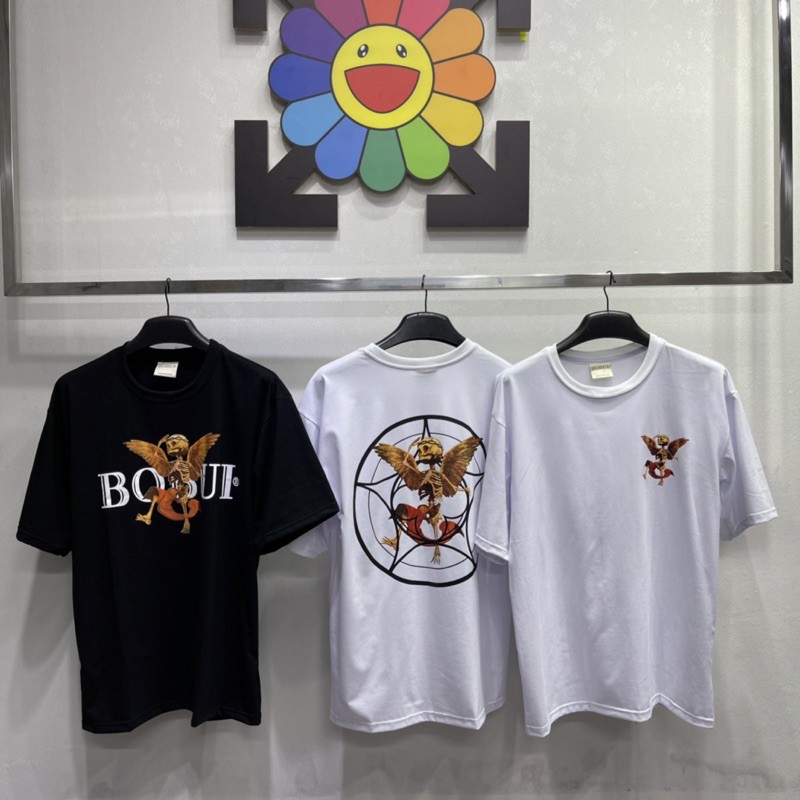 Áo thun bobui Xương thiên thần logo Nam nữ cotton 1hit_shop