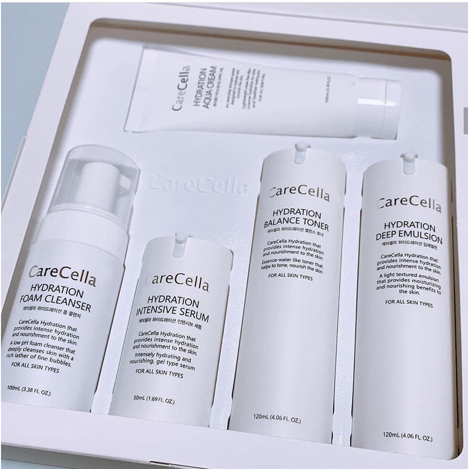 Bộ Dưỡng Da CareCella Hydration Basic Set - Bộ chăm sóc da cơ bản Gcoop (5 sp)