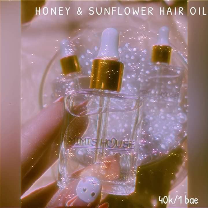 Honey & Sunflower hair oil handmade Mimi House - Dầu dưỡng tóc