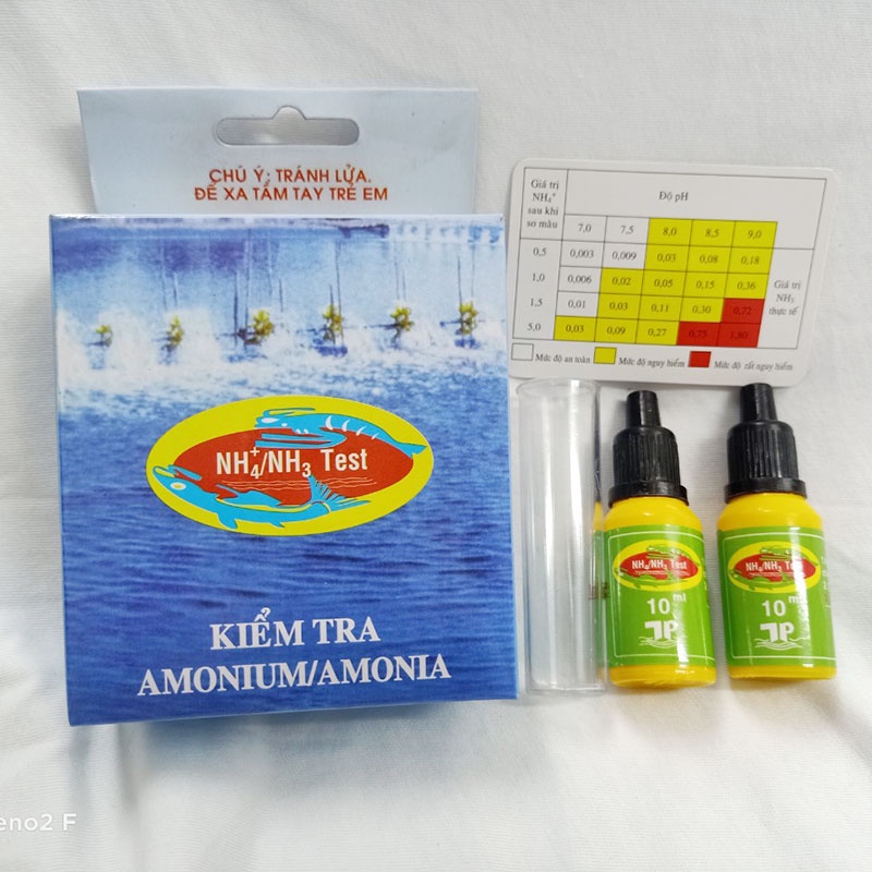 Combo 2 Chai Test NH3/NH4 Cho Hồ Cá - Dung Dịch Kiểm Tra Nồng Độ NH3/NH4