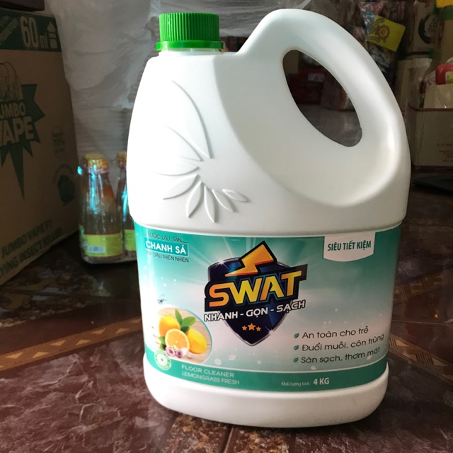 Nước lau sàn chanh sả swat can 4kg