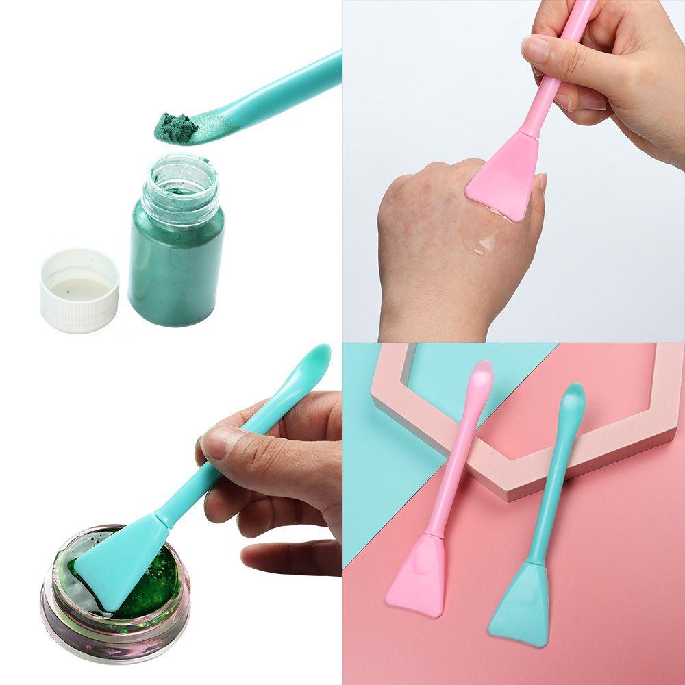 MUVAKO Muỗng Làm Sạch Cọ Trang Điểm Epoxy Resin