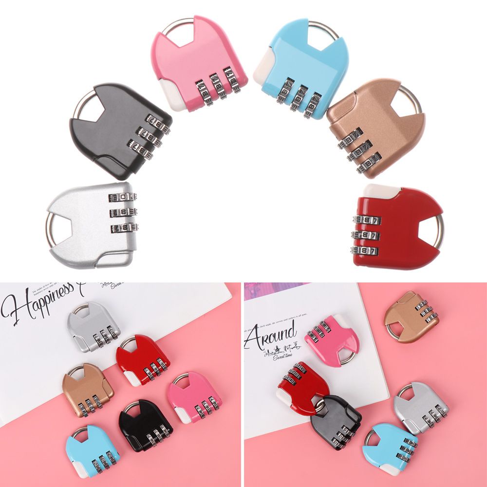 Khóa mật khẩu kết hợp 3 chữ số dùng cho vali nhật kí đa dụng chất lượng cao