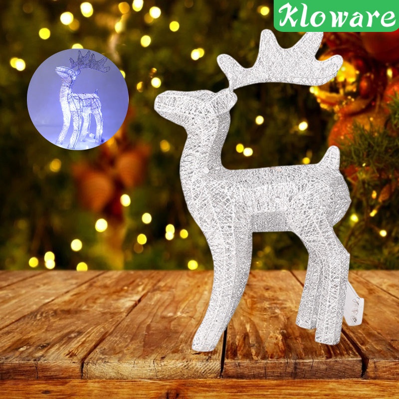 Mô hình con nai bằng sắt có đèn trang trí phòng khách/phòng ngủ