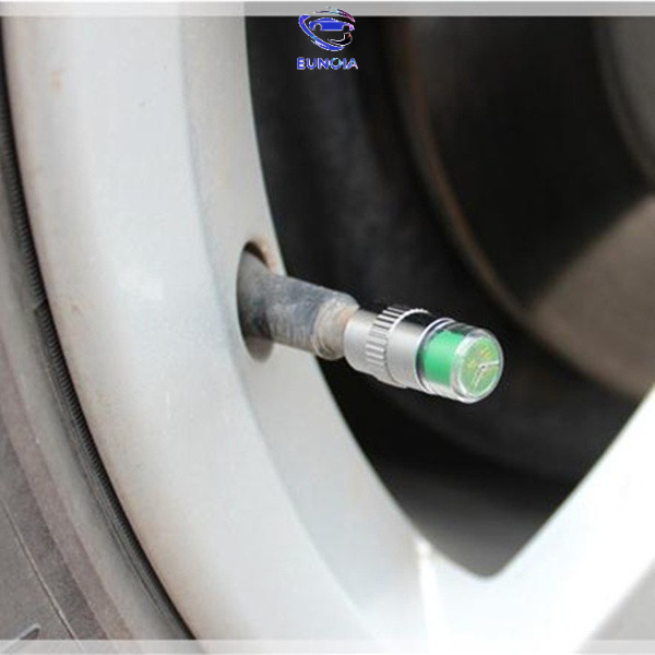 Bộ 4 van lốp xe cảnh báo áp suất lốp 3 màu hiển thị tiện lợi