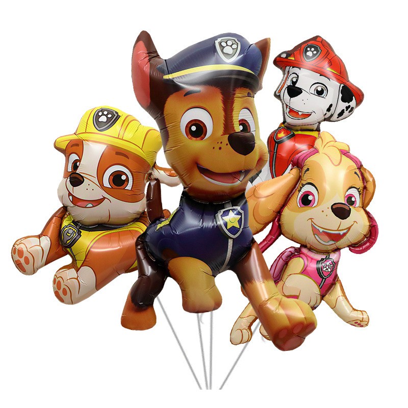 Bong bóng lá nhôm hình nhân vật hoạt hình Paw Patrol cỡ lớn dành cho trang trí tiệc sinh nhật trẻ em