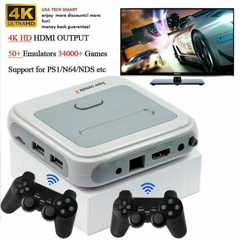 Máy Chơi Game Điện Tử Cao Cấp Super Console X - Tích hợp 33.000+ trò chơi - Máy chơi game không dây